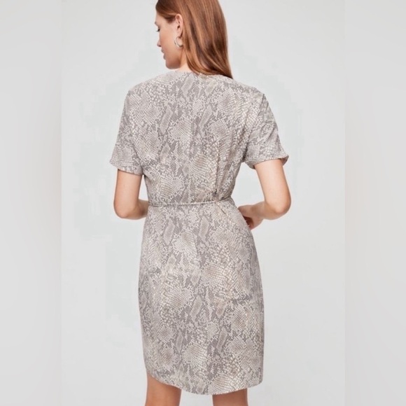 Aritzia Babaton Snake print wrap dress, Size XS - Picture 2 of 13